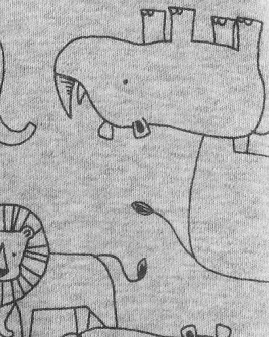 3 Pijamas en Algodón Diseño Estrellas y Animales