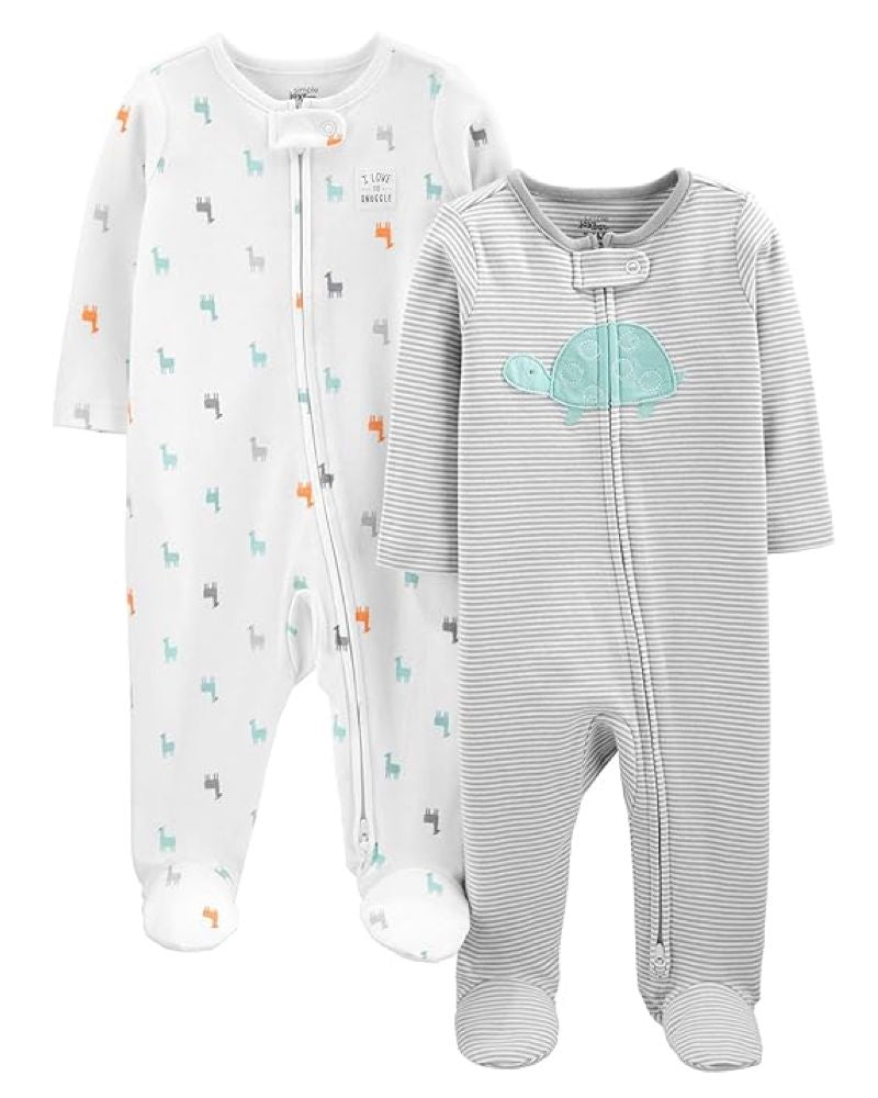 2 Pijamas en Algodón Diseño Tortuga
