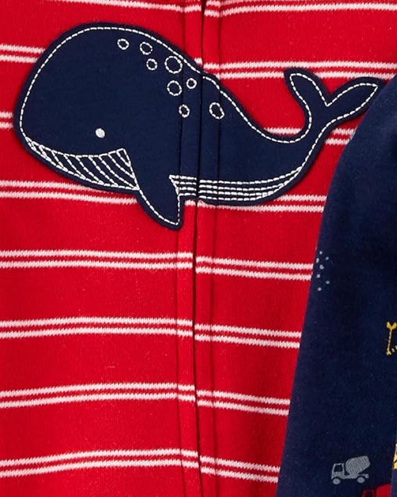 2 Pijamas en Algodón Diseño Ballena