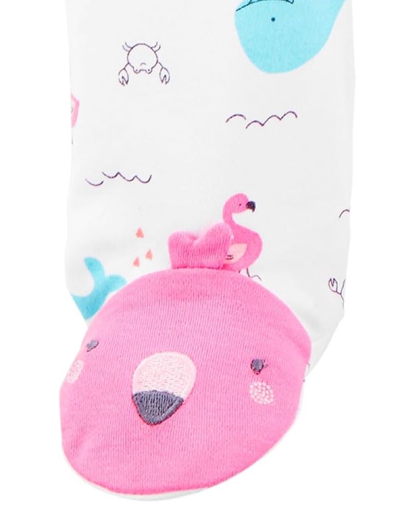 2 Pijamas en Algodón Diseño Elefante y Ballenas