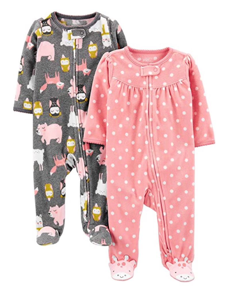 2 Pijamas en Fleece Diseño Animalitos