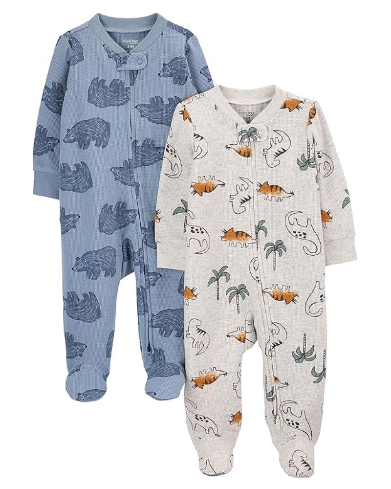2 Pijamas en Algodón Térmico Diseño Dino