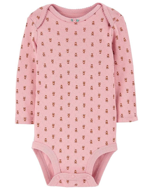 Set 4 Bodies Manga Larga Diseño Variado de Flores