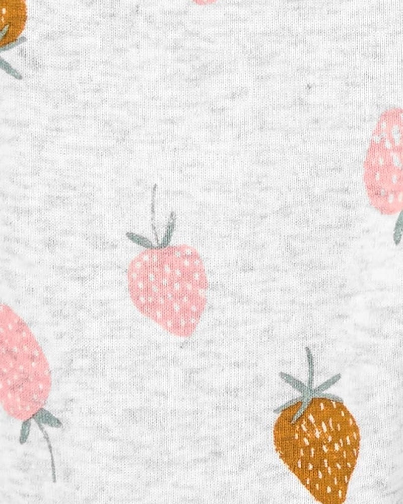 Set 4 Pantalones Diseño Flores y Fresas