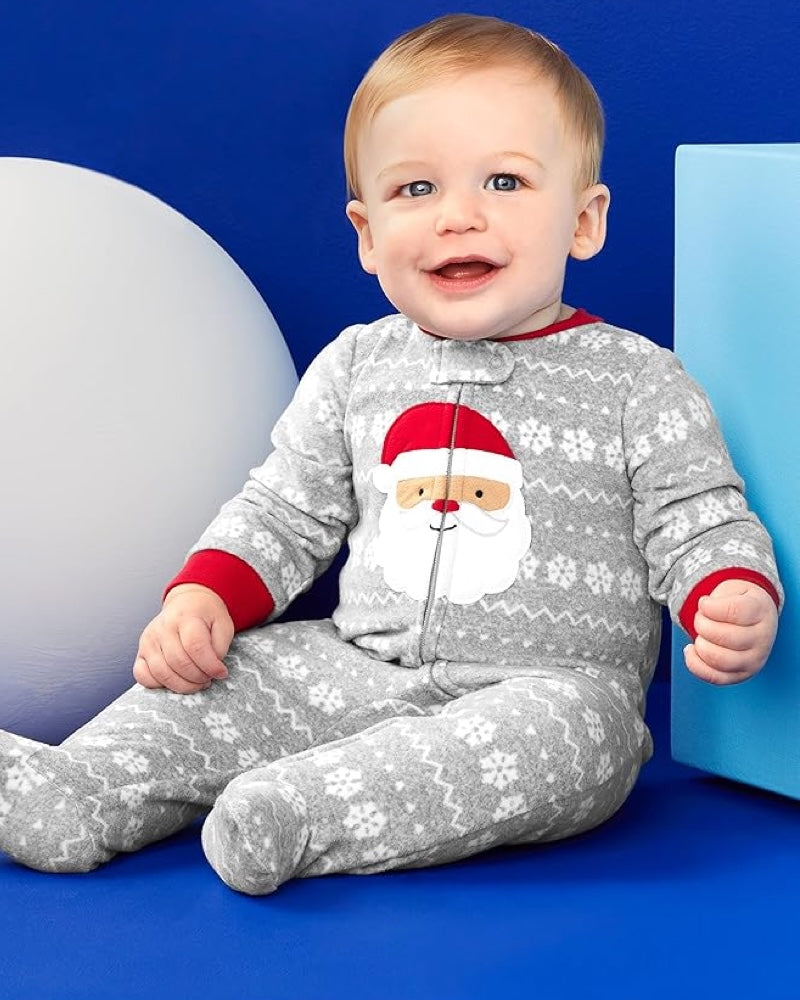 2 Pijamas en Fleece Diseño Navidad