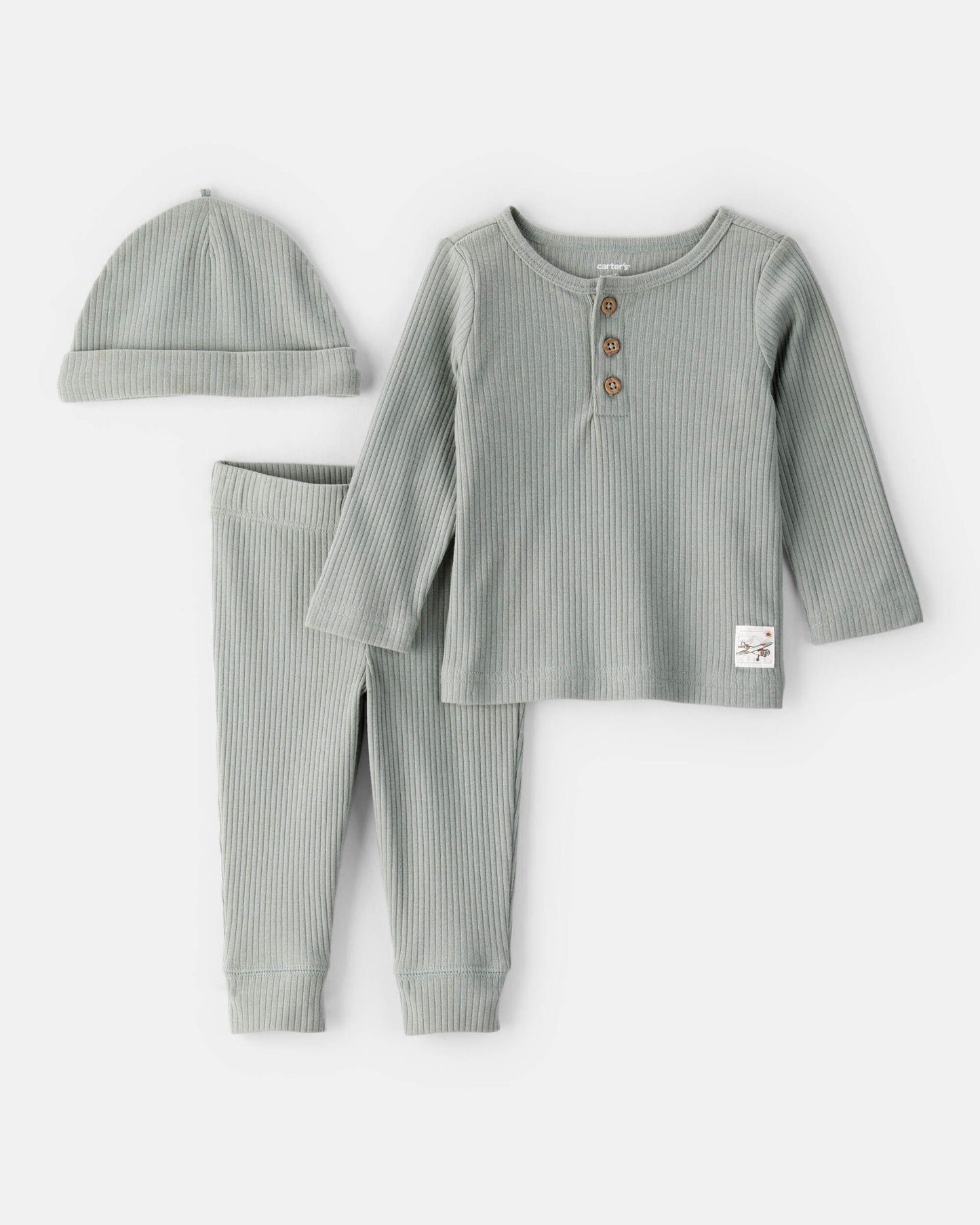 Conjunto/Pijama 3 Piezas Diseño Verde