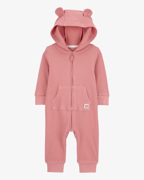Enterizo en Algodón Térmico Pink Bear