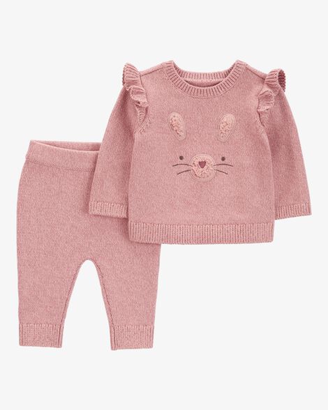 Conjunto 2 Piezas Tejido Bunny