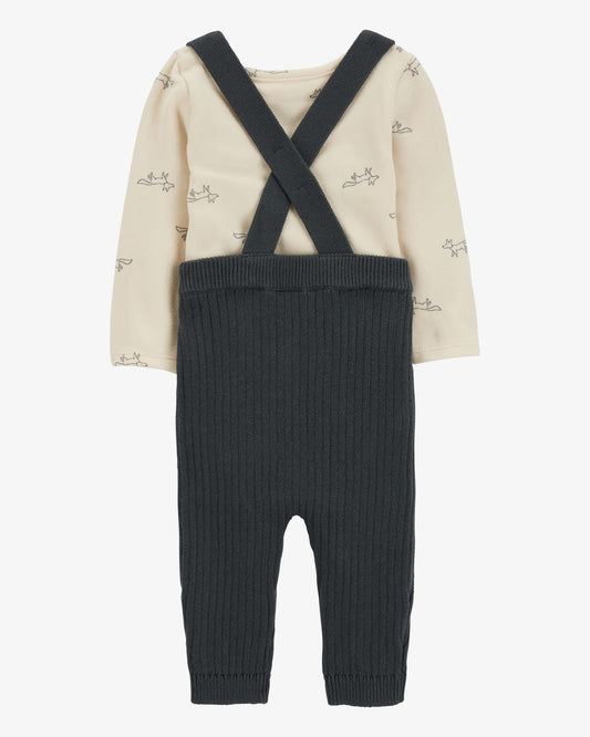 Conjunto 2 Piezas Overol Tejido