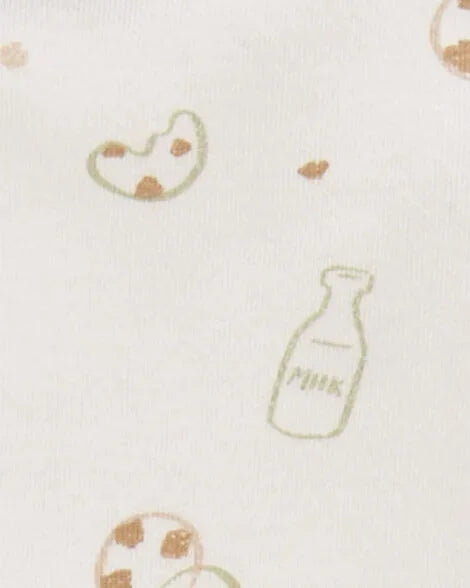 Set 5 Bodies Manga Corta Diseño Milk and Cookies