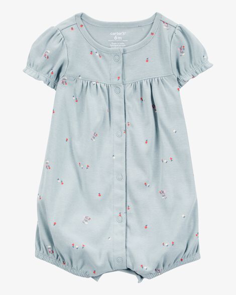 Body/Romper Diseño Floral Azul