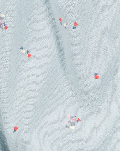 Body/Romper Diseño Floral Azul