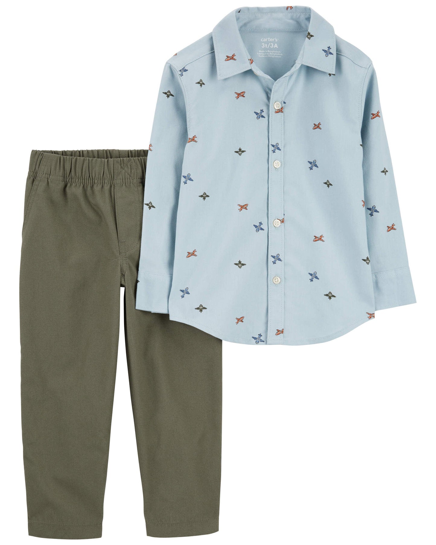 Conjunto 2 Piezas Camisa Airplane