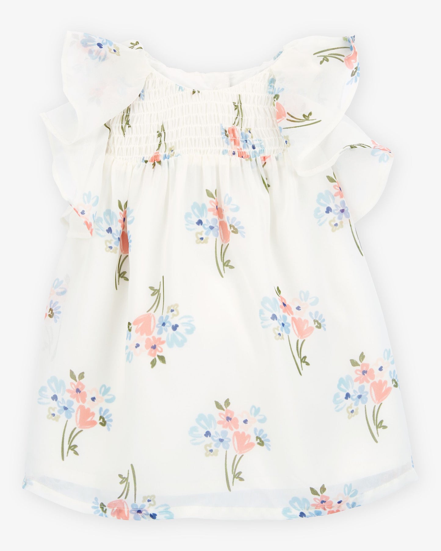 Vestido Marfil Diseño Floral