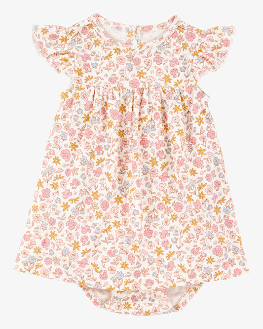 Vestido 2 Piezas Diseño Floral