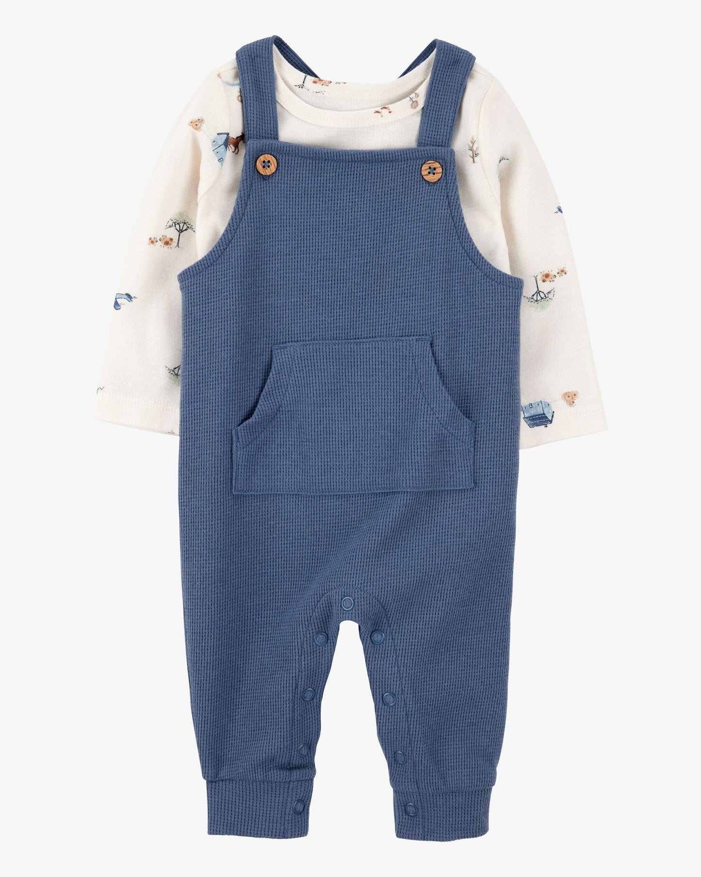 Conjunto 2 Piezas Overol Azul