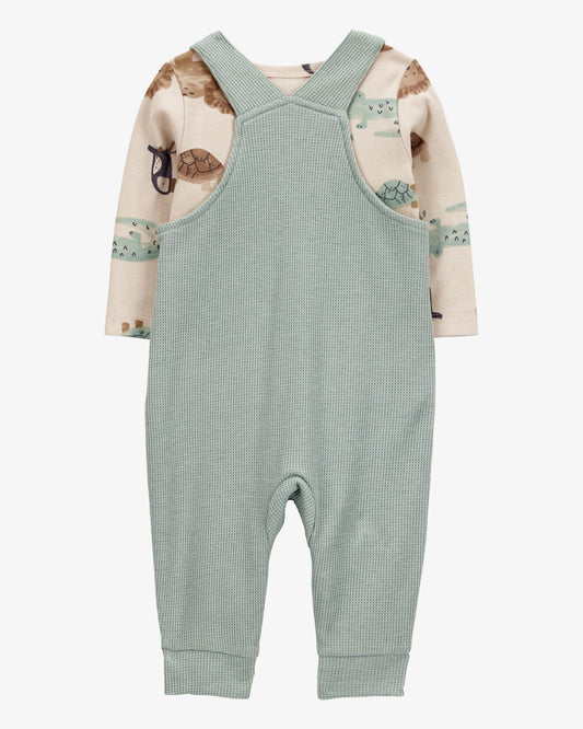 Conjunto 2 Piezas Overol Verde