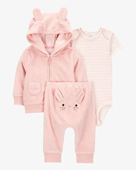 Conjunto 3 Piezas Diseño Bunny