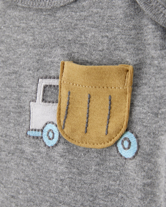 Set 5 Bodies Manga Corta Diseño Constructor