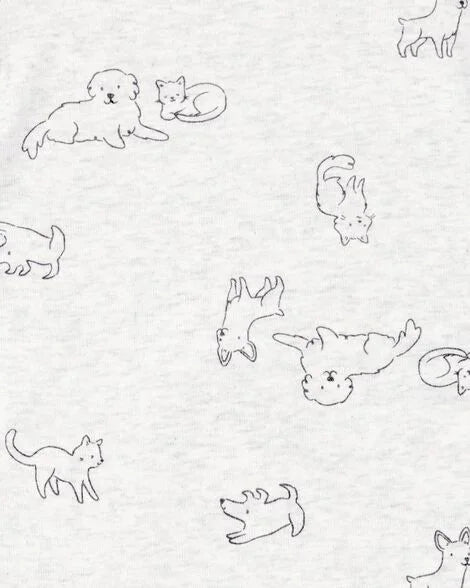 Set 5 Bodies Manga Corta Diseño Puppies