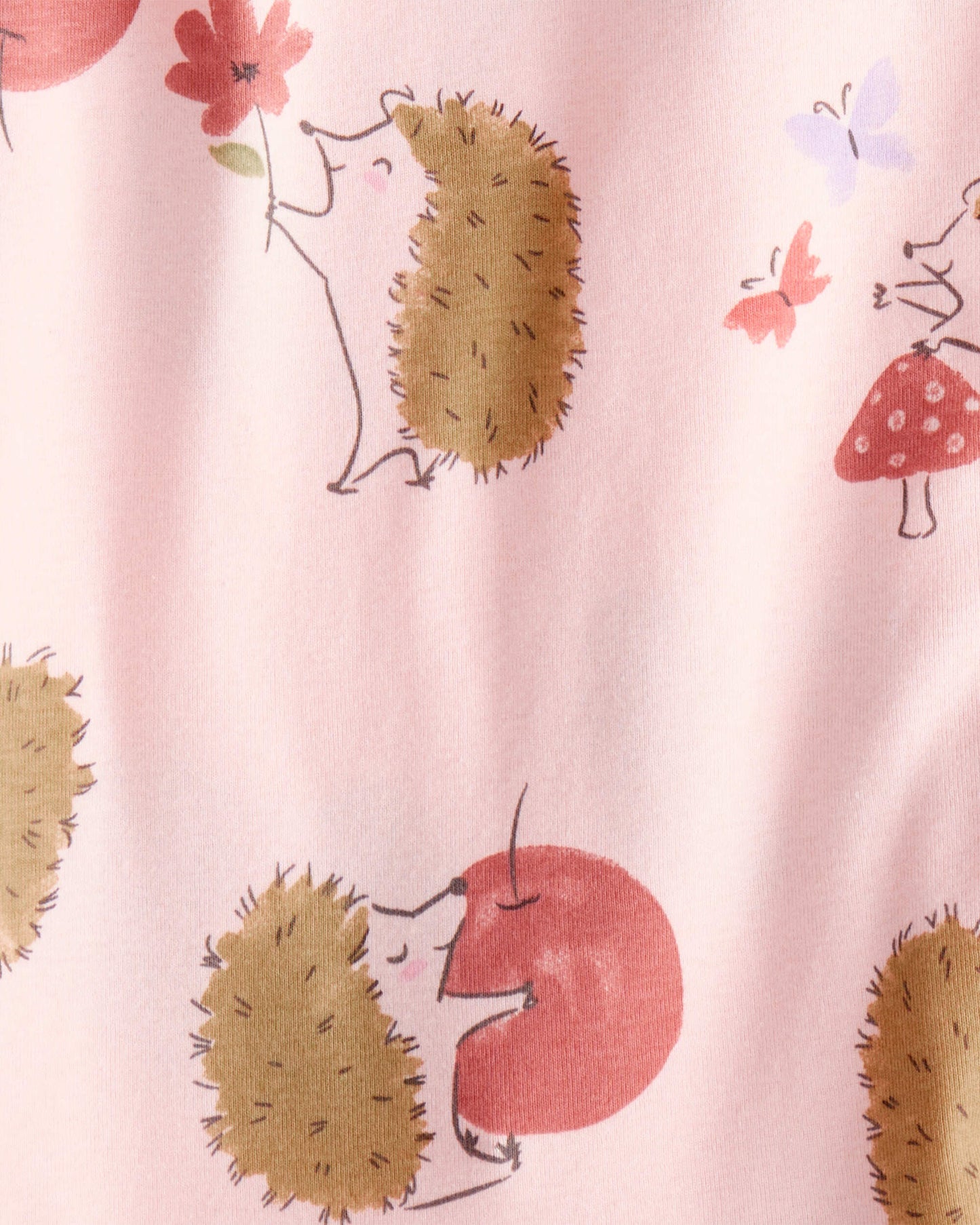 Pijama 4 Piezas en Algodón Diseño Hedgehog
