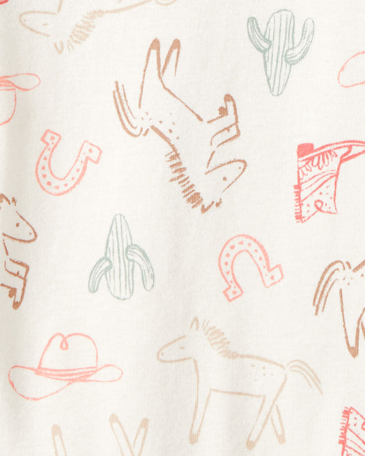 Set 5 Bodies Manga Corta Diseño Cowgirl