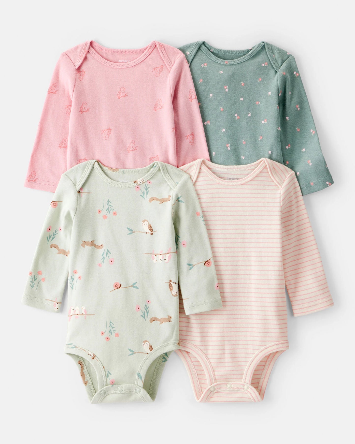 Set 4 Bodies Manga Larga Diseño Owl