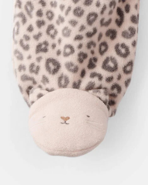 Pijama en Fleece Diseño Leopardo