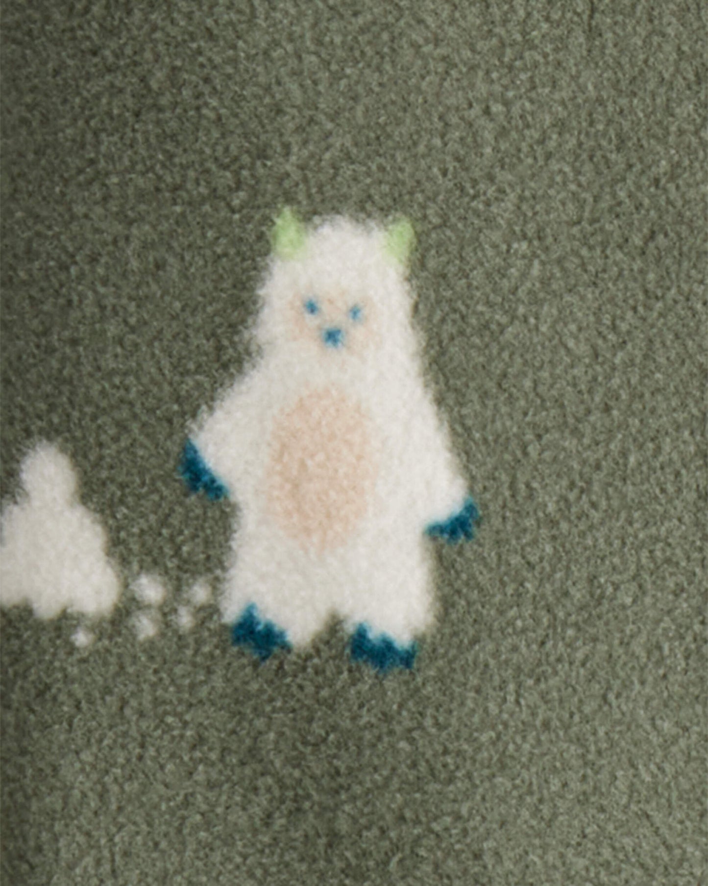 Pijama en Fleece Diseño Green Yeti