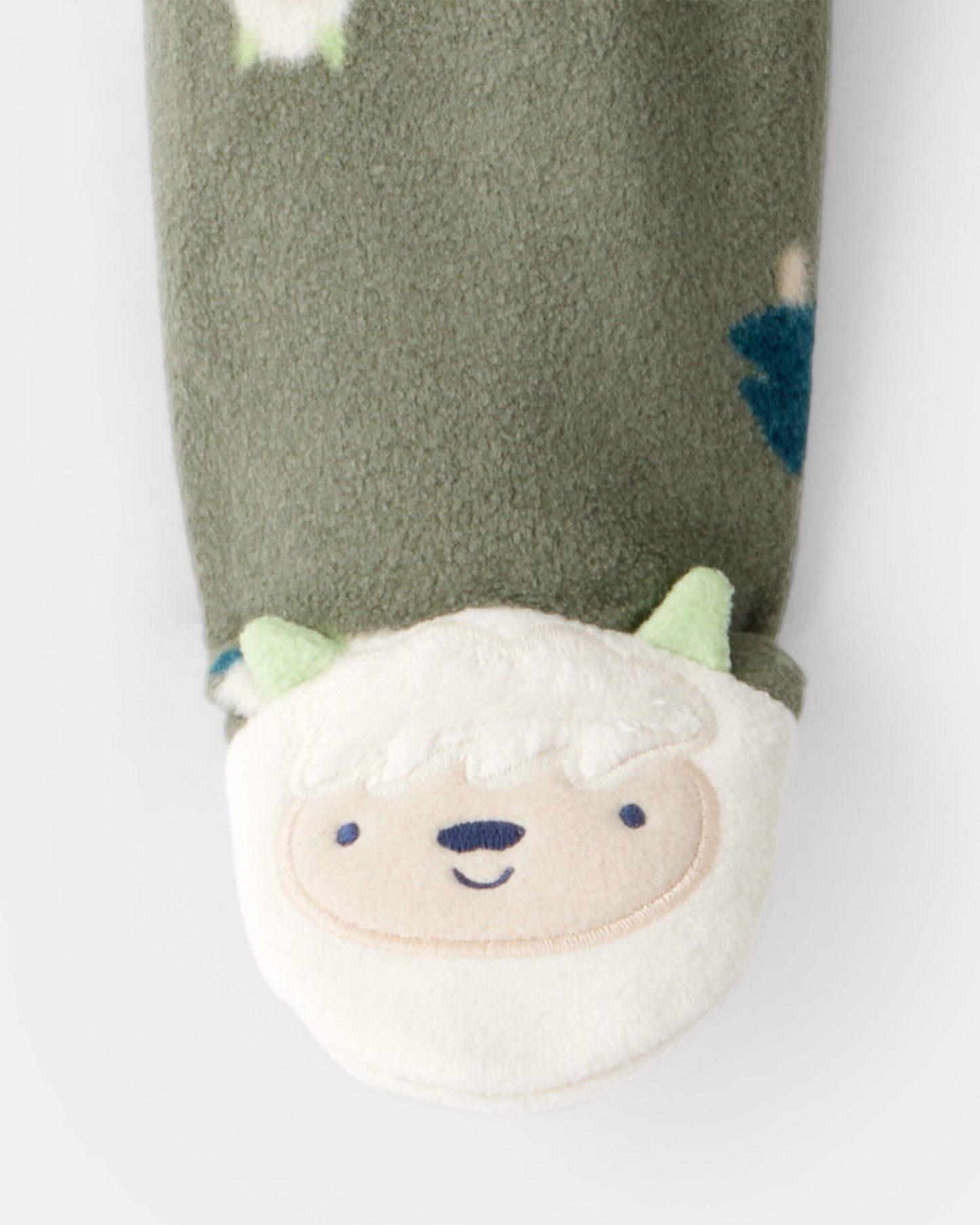 Pijama en Fleece Diseño Green Yeti