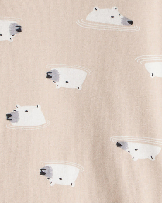 Pijama 4 Piezas en Algodón Diseño Penguin & Polar Bear