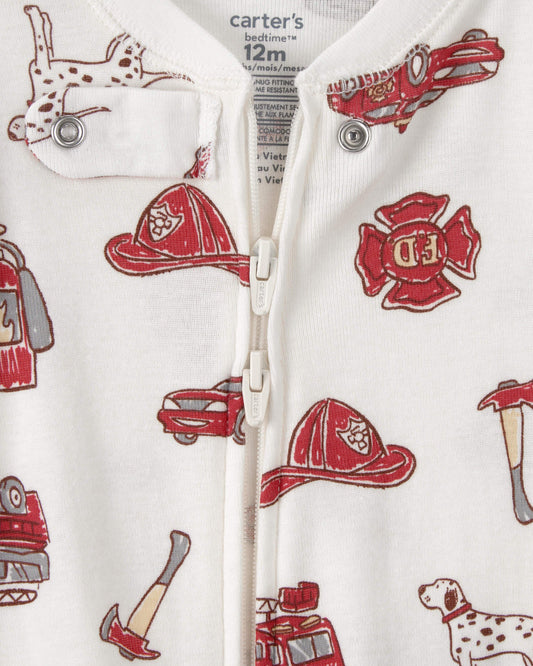 Pijama en Algodón Diseño Firetruck