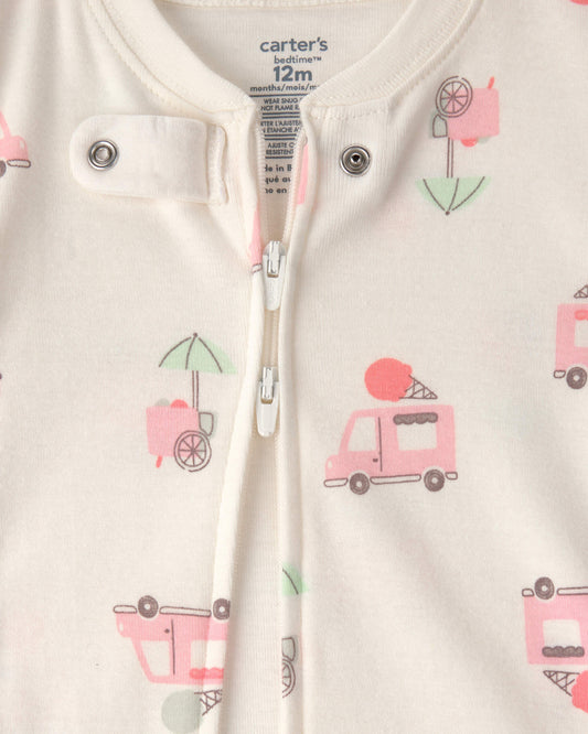 2 Pijamas en Algodón Diseño Ice Cream Truck
