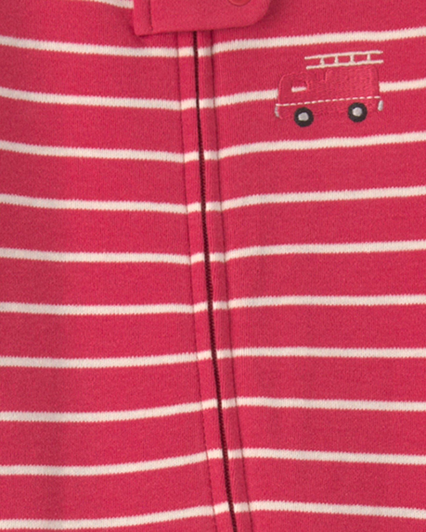 Pijama en Algodón Diseño Striped Red