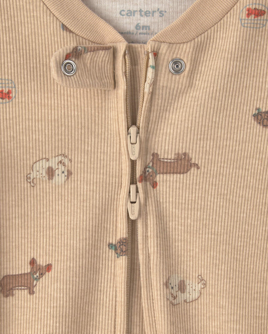Pijama en Algodón Térmico Dog Brown
