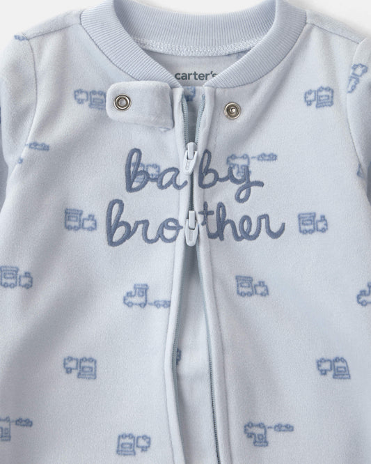 Pijama en Fleece Diseño Baby Brother