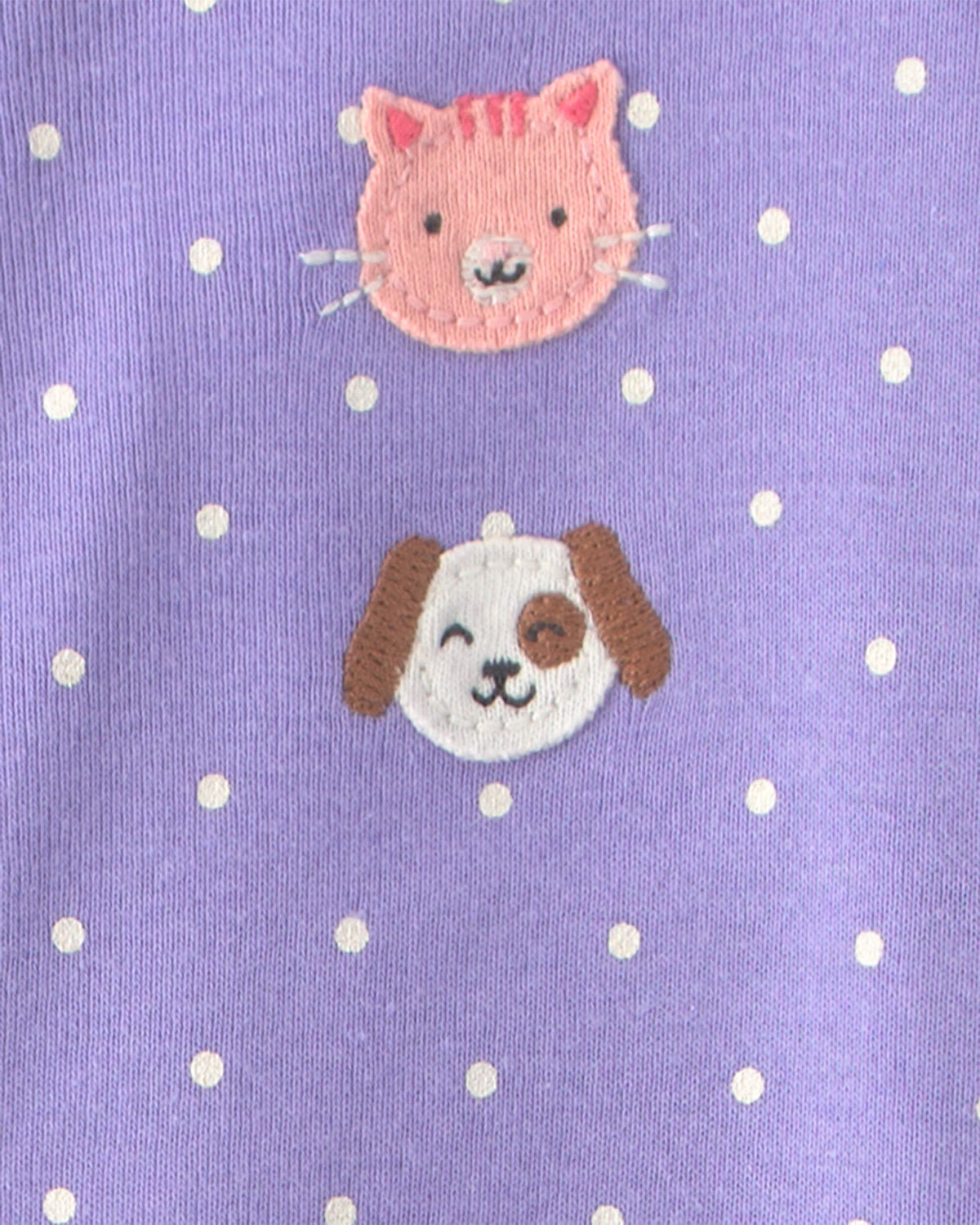 Pijama en Algodón Diseño Pets Purple