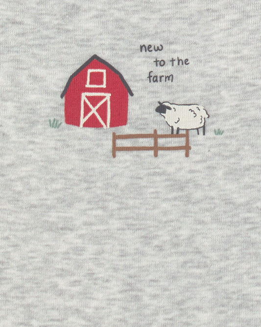Set 5 Bodies Manga Corta Diseño Farm Animal