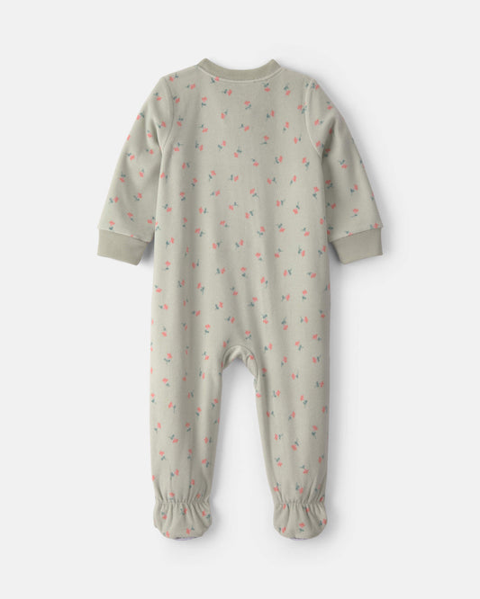 Pijama en Fleece Diseño Heart Green