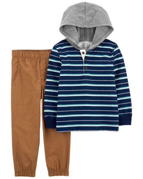 Conjunto 2 Piezas Diseño a Rayas
