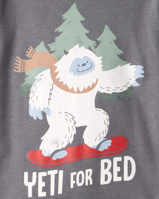 Pijama 4 Piezas en Algodón Diseño Yeti