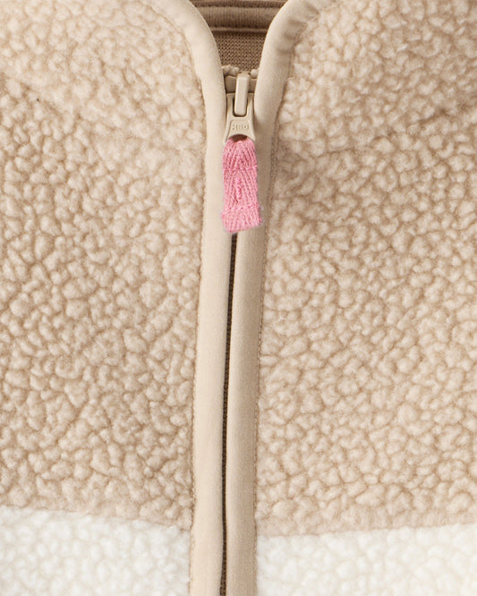 Conjunto 2 Piezas Saco Sherpa/Pink