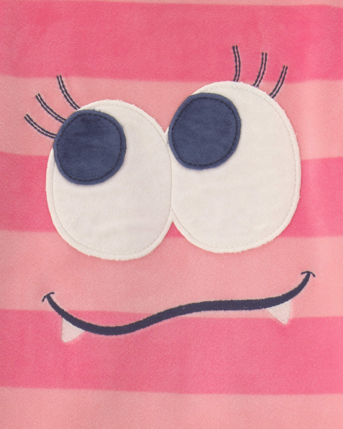 Pijama 2 Piezas en Terciopelo Diseño Monster Striped