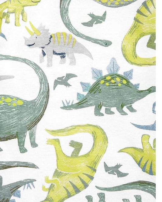 3 Pijamas en Algodón Diseño Retro y Dino