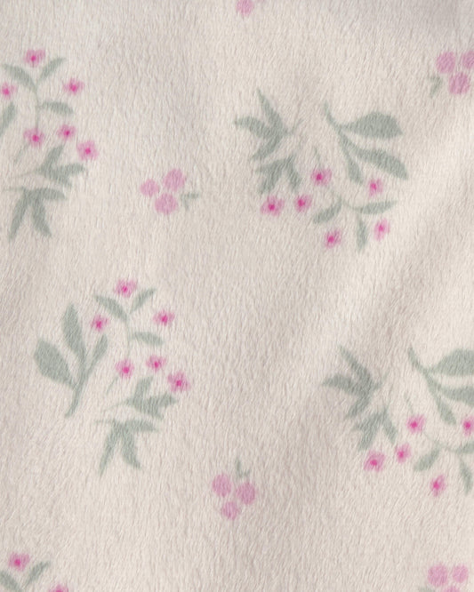 Cobija Floral en Sherpa