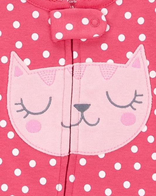 3 Pijamas en Algodón Diseño Gatito