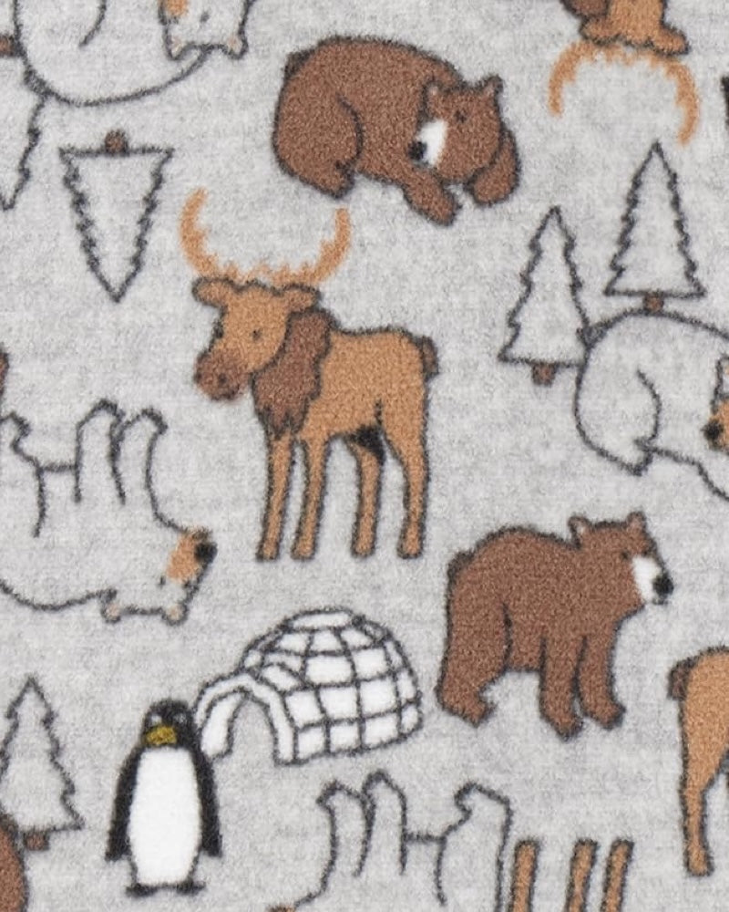 3 Pijamas en Fleece Diseño Reno