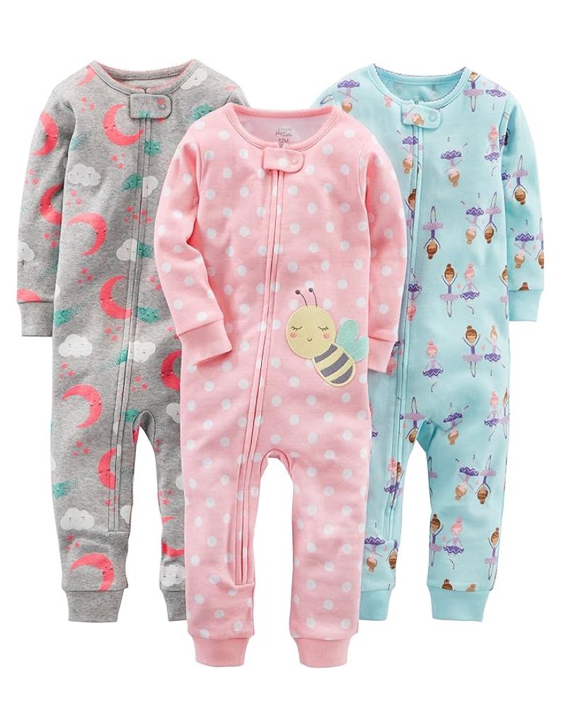 3 Pijamas en Algodón Diseño Abejita