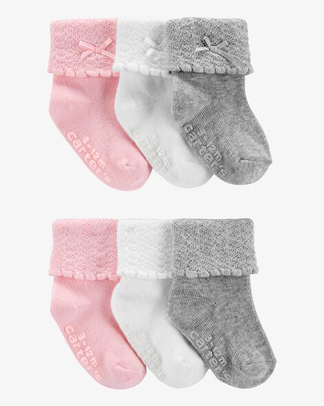 Set 6 Pares de Medias Bota Plegable