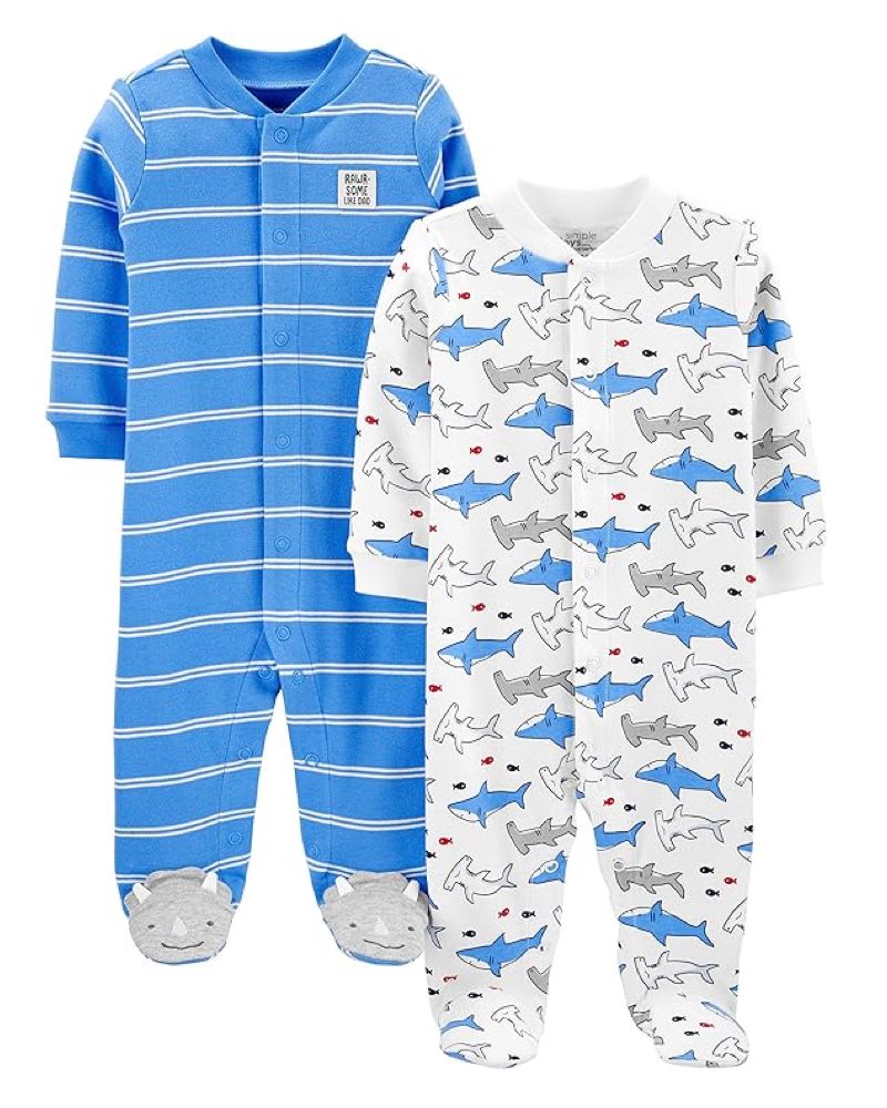 2 Pijamas en Algodón Diseño Shark